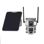 Y7A Solar Triple-Lens Linkage Camera 10X Zoom WiFi & 4G